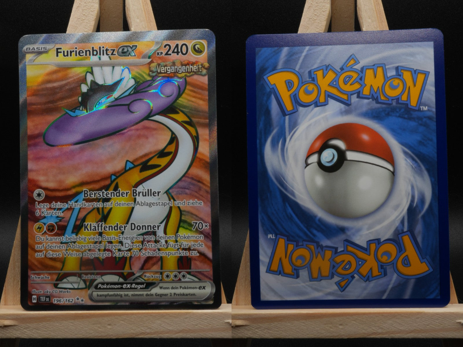 Furienblitz ex 196/162 Ultra Rare Gewalten der Zeit DE NM Pokémon
