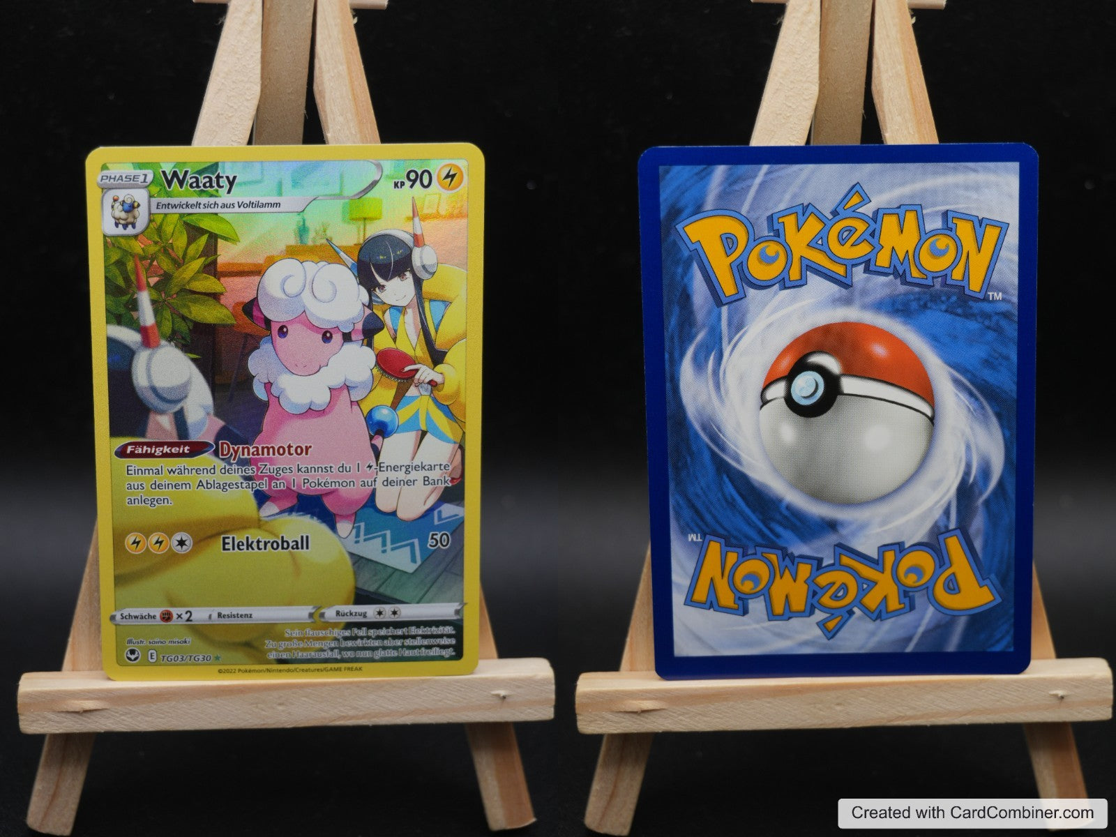 Waaty SIT TG03 Silberne Sturmwinde Pokémon Karte Deutsch Near Mint