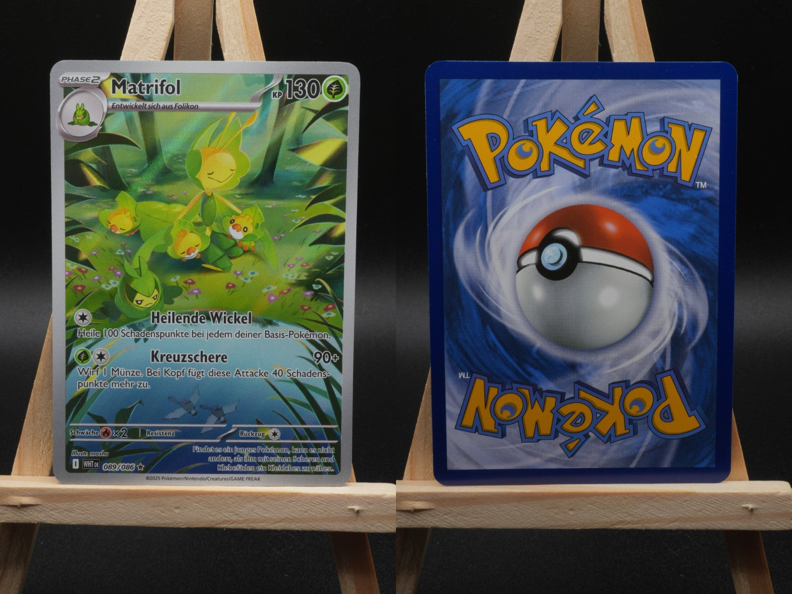 Matrifol WHT 089 Weiße Flammen Pokémon Karte Deutsch Near Mint
