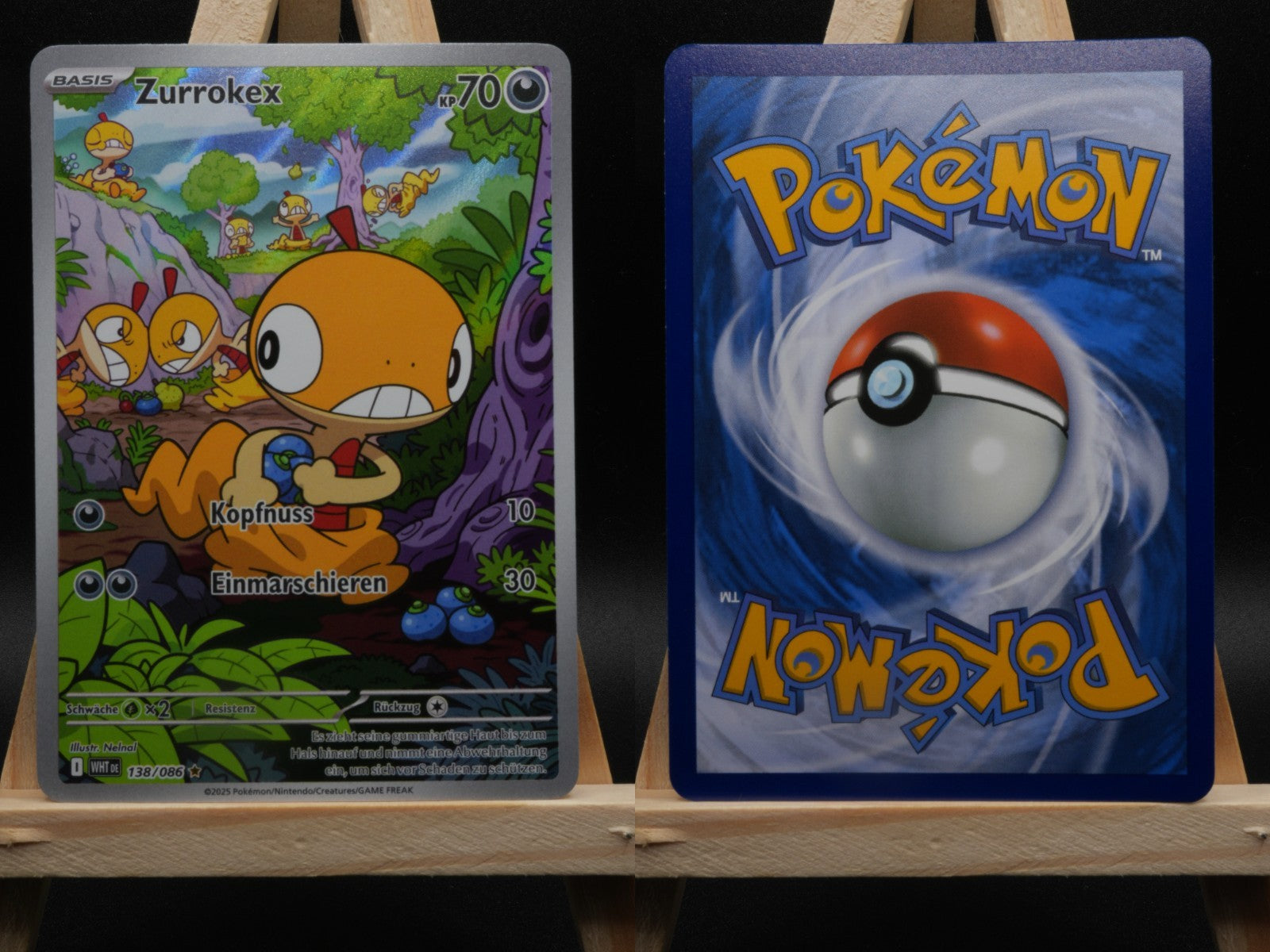Zurrokex 138/086 Illustration Rare Weiße Flammen DE NM Pokémon
