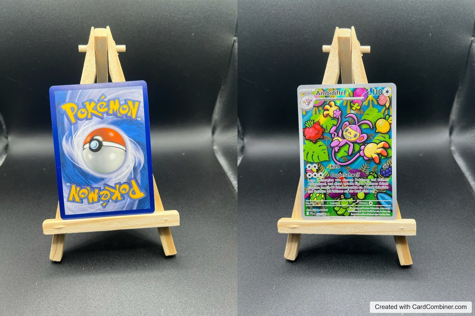 Ambidiffel PFL 107 Fatale Flammen Pokémon Karte Deutsch Near Mint