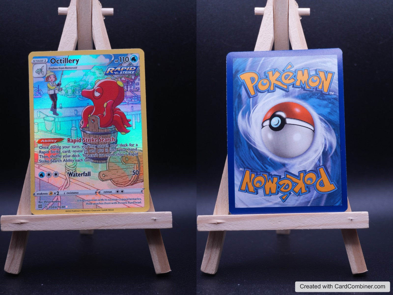 Octillery BRS TG03 Strahlende Sterne Pokémon Karte Deutsch Near Mint