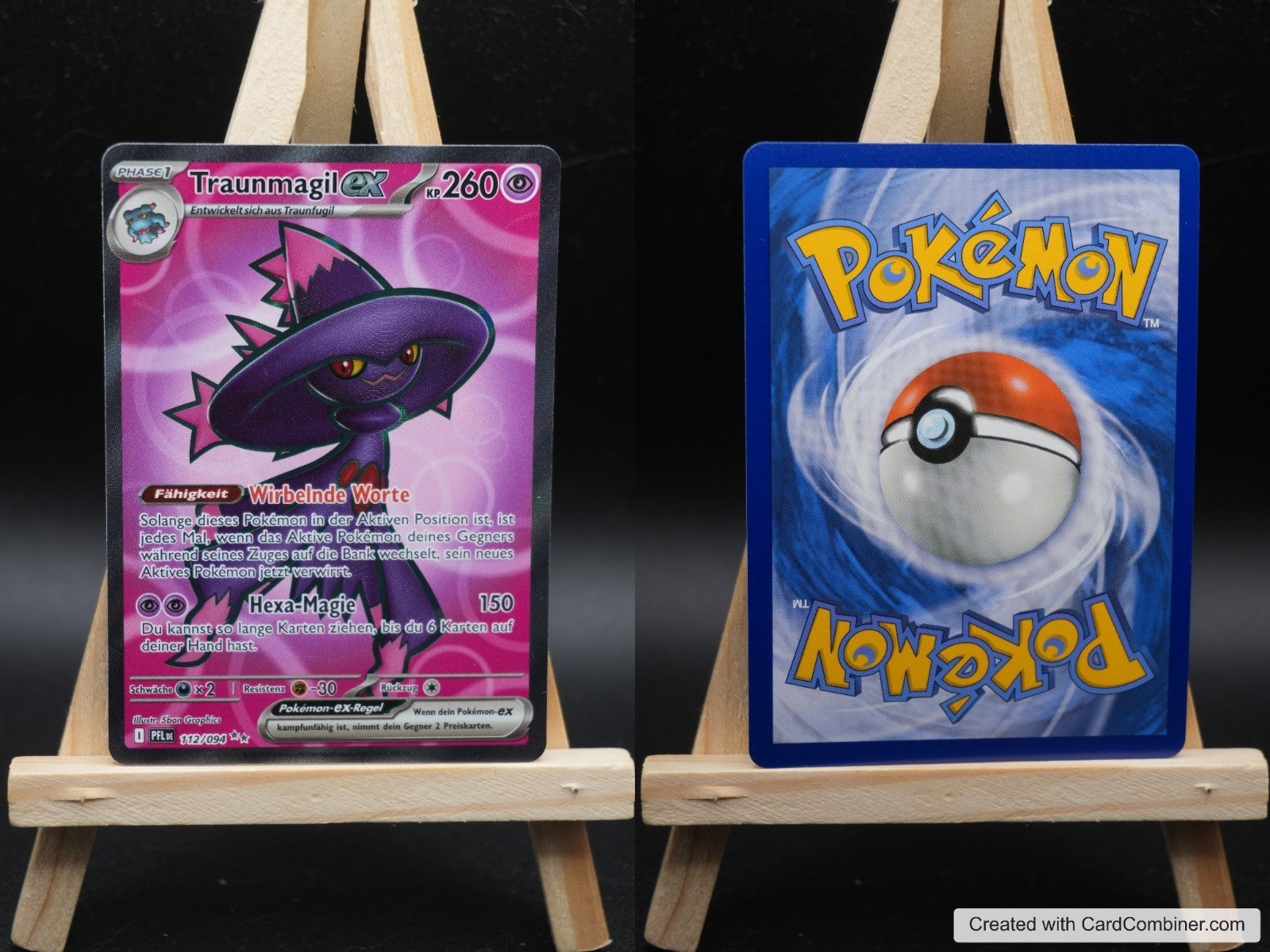 Traunmagil ex PFL 112 Fatale Flammen Pokémon Karte Deutsch Near Mint