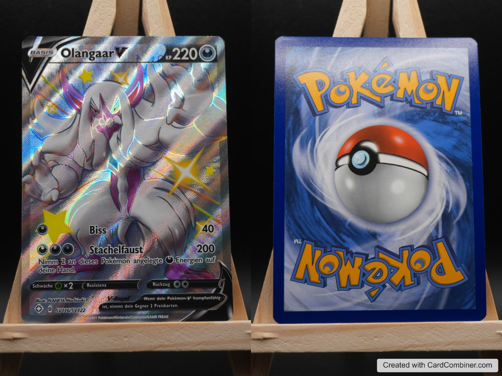 Olangaar V SHF SV116 Glänzendes Schicksal Pokémon Karte Deutsch Near Mint