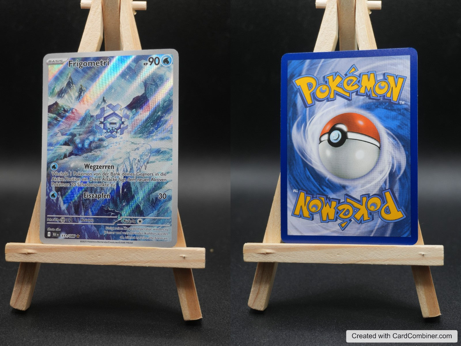 Frigometri BLK 111 Schwarze Blitze Pokémon Karte Deutsch Near Mint
