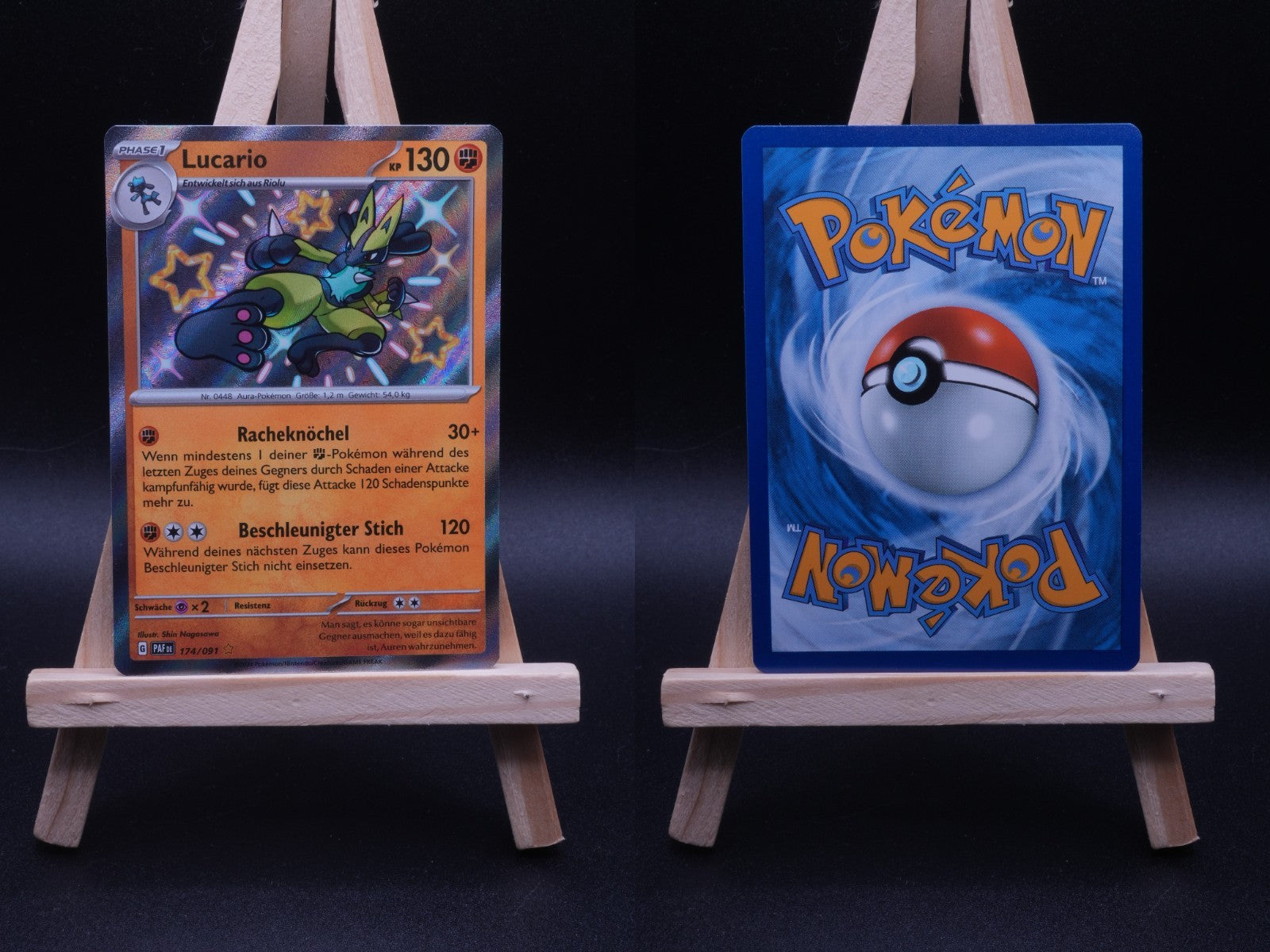 Lucario PAF 174 Paldeas Schicksale Pokémon Karte Deutsch Near Mint