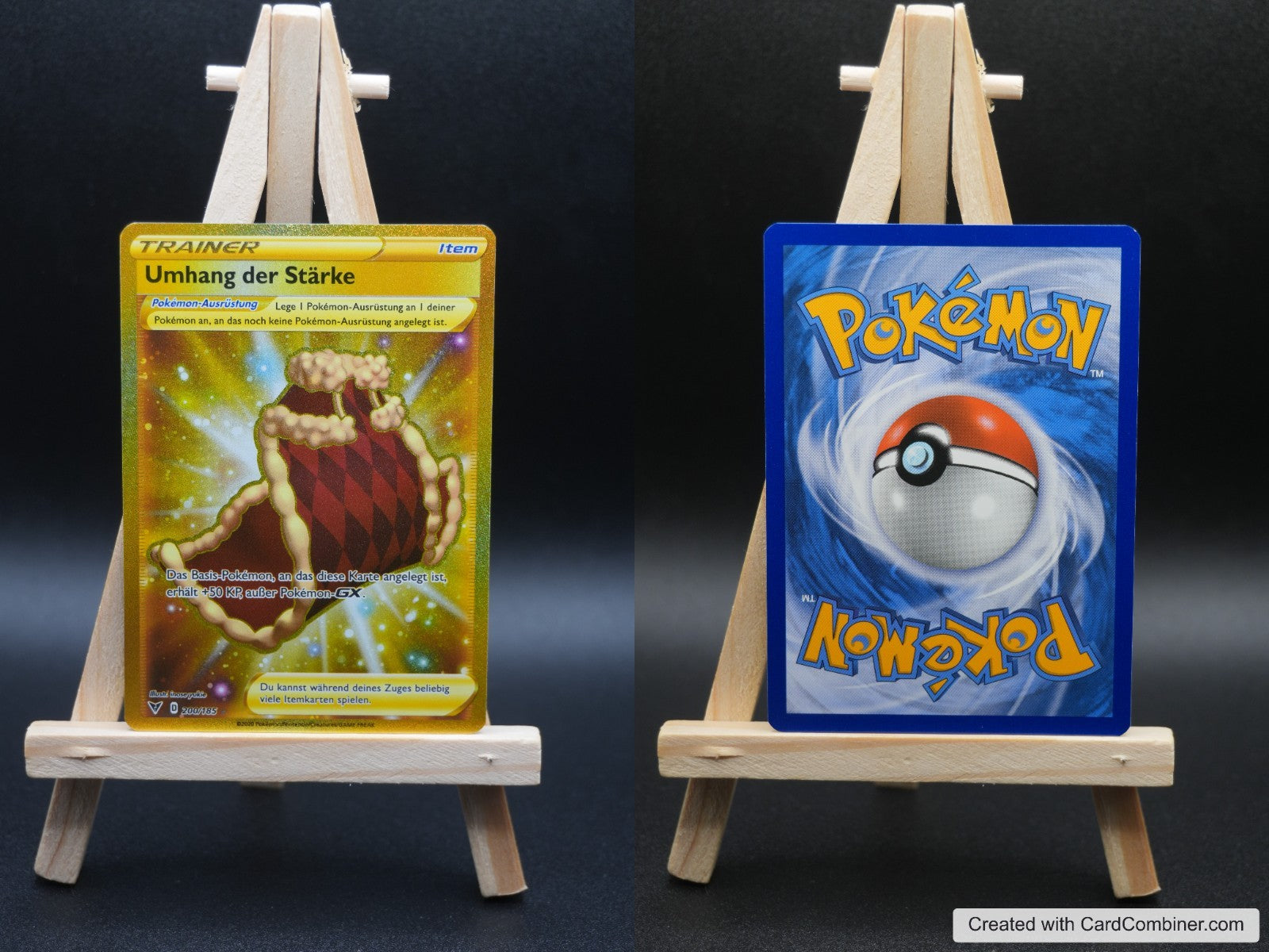 Umhang der Stärke VIV 200 Farbenschock Pokémon Karte Deutsch Near Mint