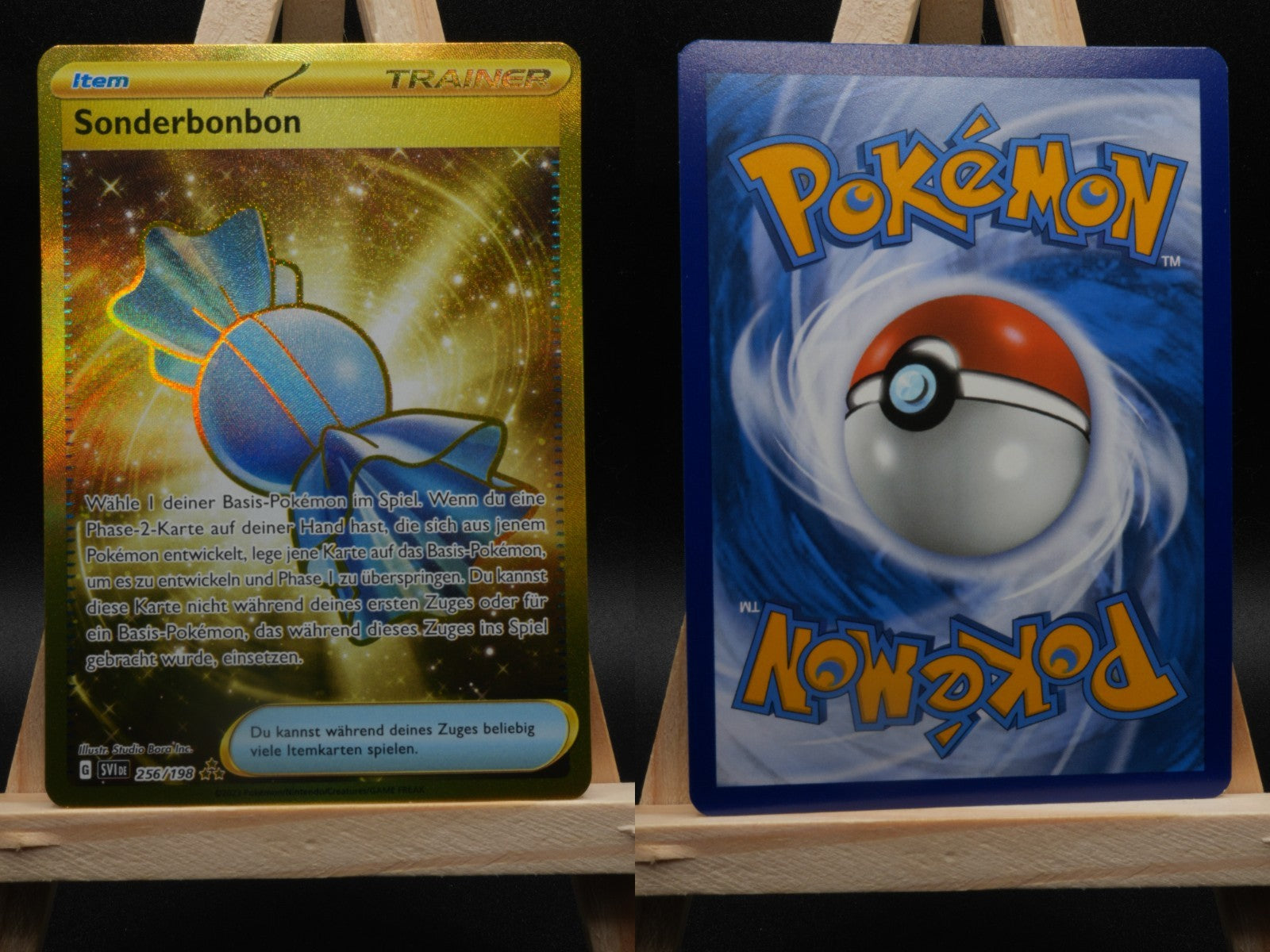 Sonderbonbon 256/198 Secret Rare Karmesin und Purpur DE NM Pokémon