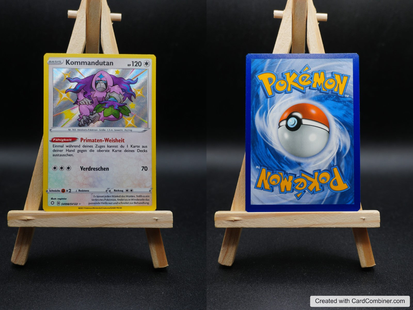 Kommandutan SHF SV98 Glänzendes Schicksal Pokémon Karte Deutsch Near Mint
