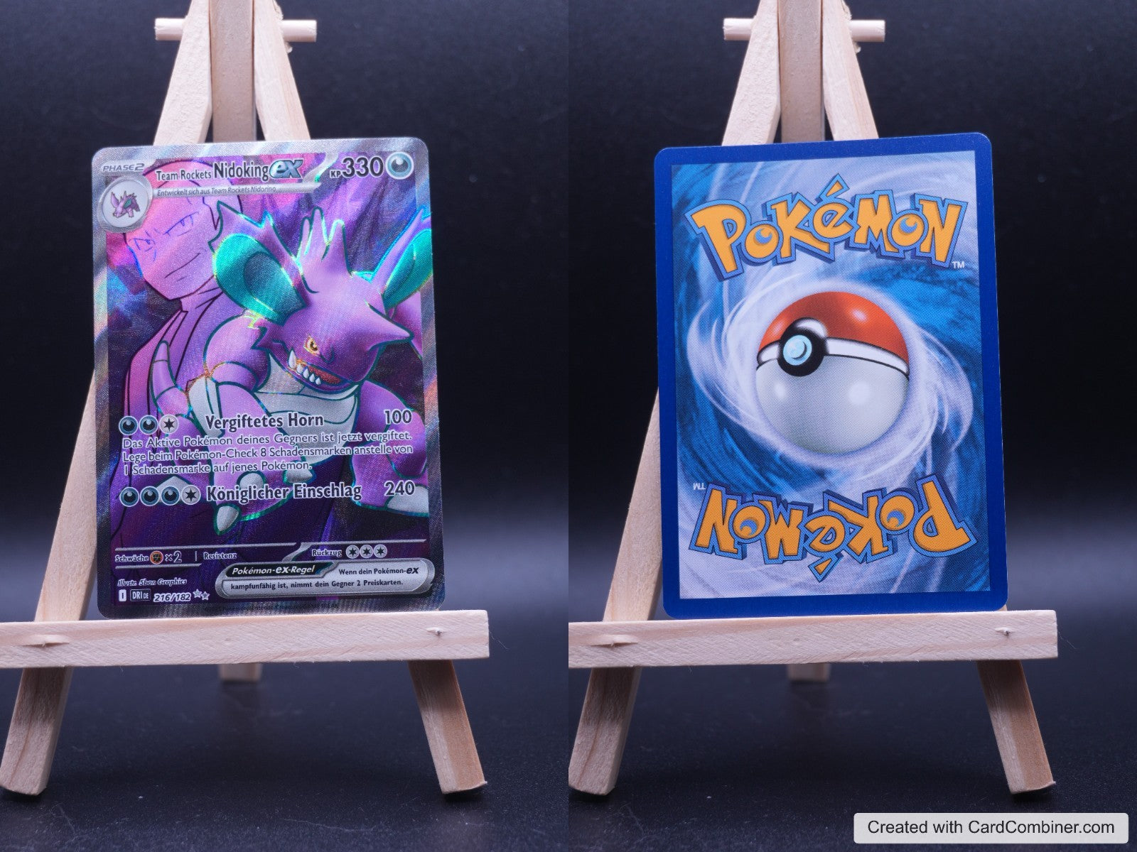 Team Rockets Nidoking ex DRI 216 Ewige Rivalen Pokémon Karte Deutsch Near Mint