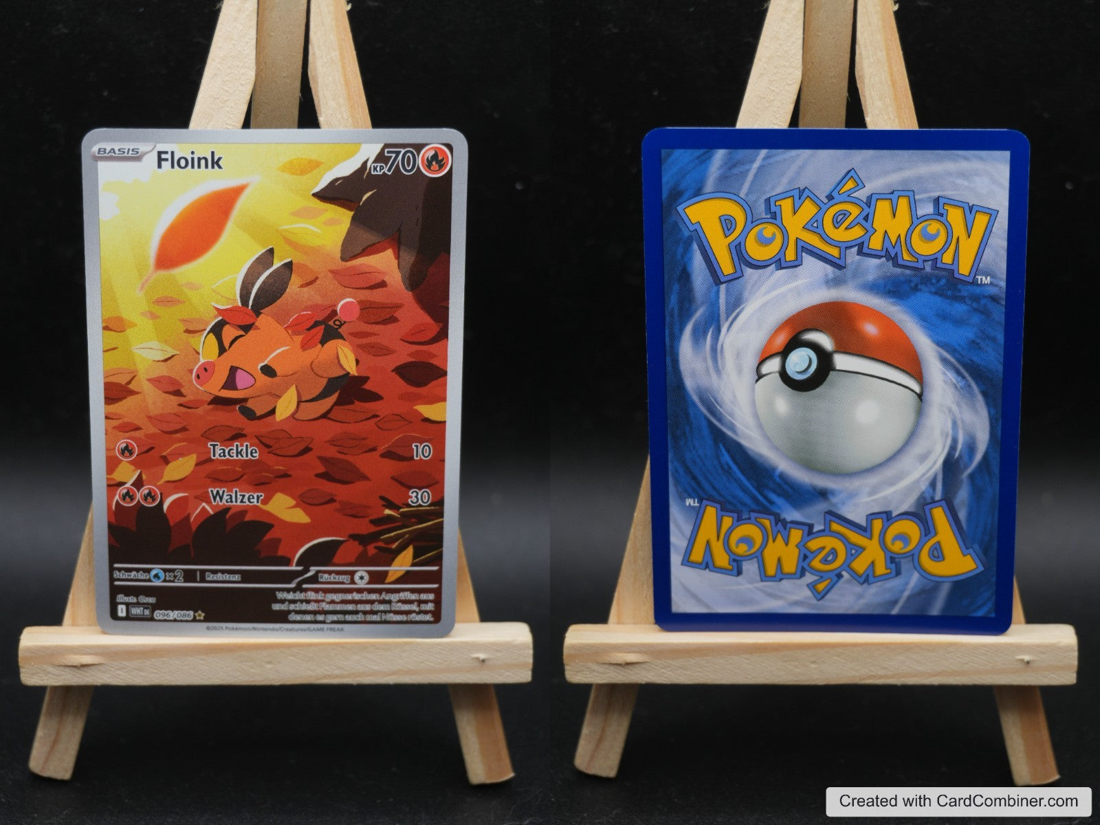 Floink WHT 096 Weiße Flammen Pokémon Karte Deutsch Near Mint