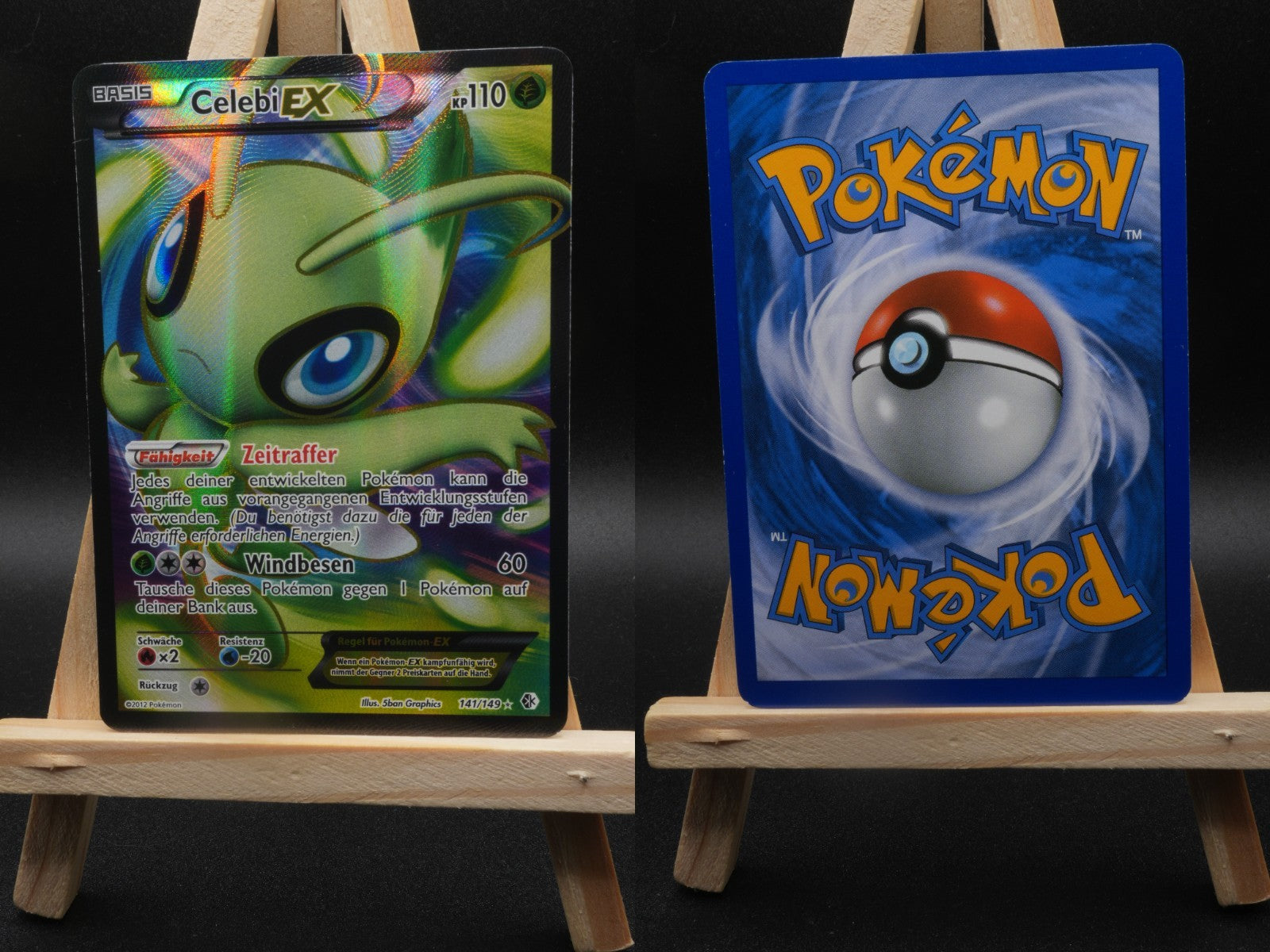 Celebi EX BCR 141 Überschrittene Schwellen Pokémon Karte Deutsch Excellent