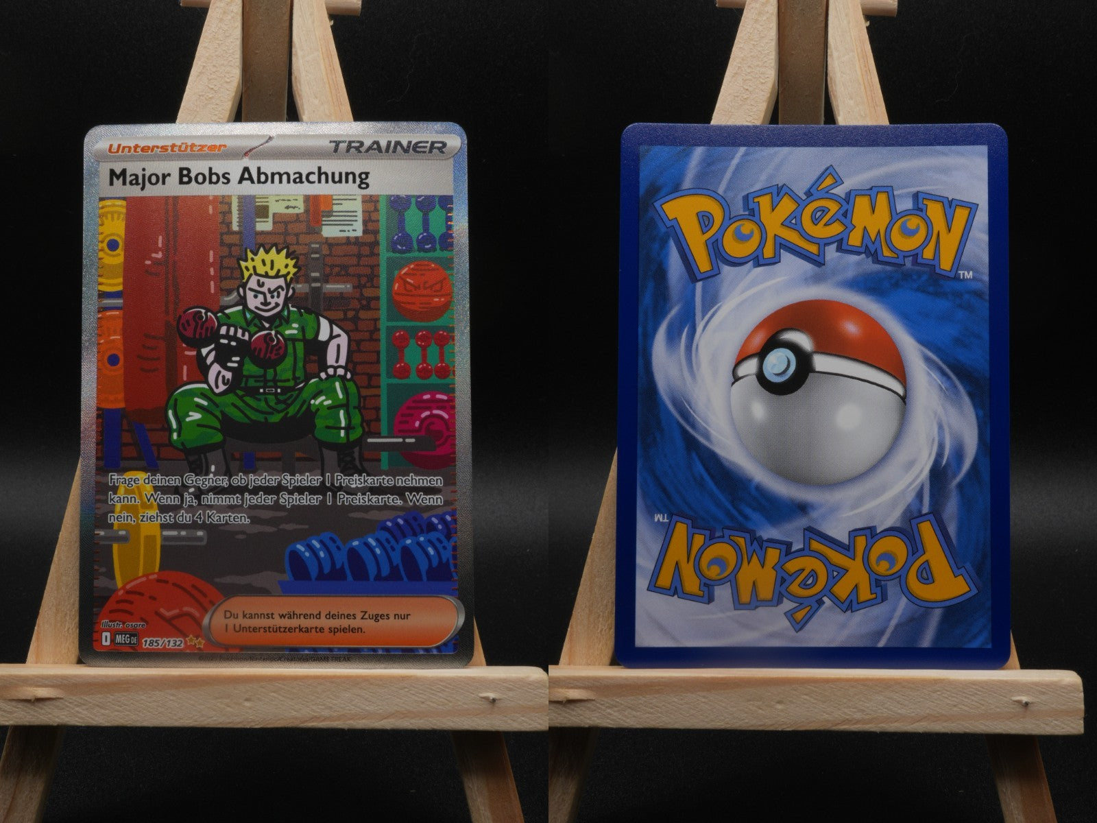Major Bobs Abmachung MEG 185 Mega-Entwicklung Pokémon Karte Deutsch Near Mint