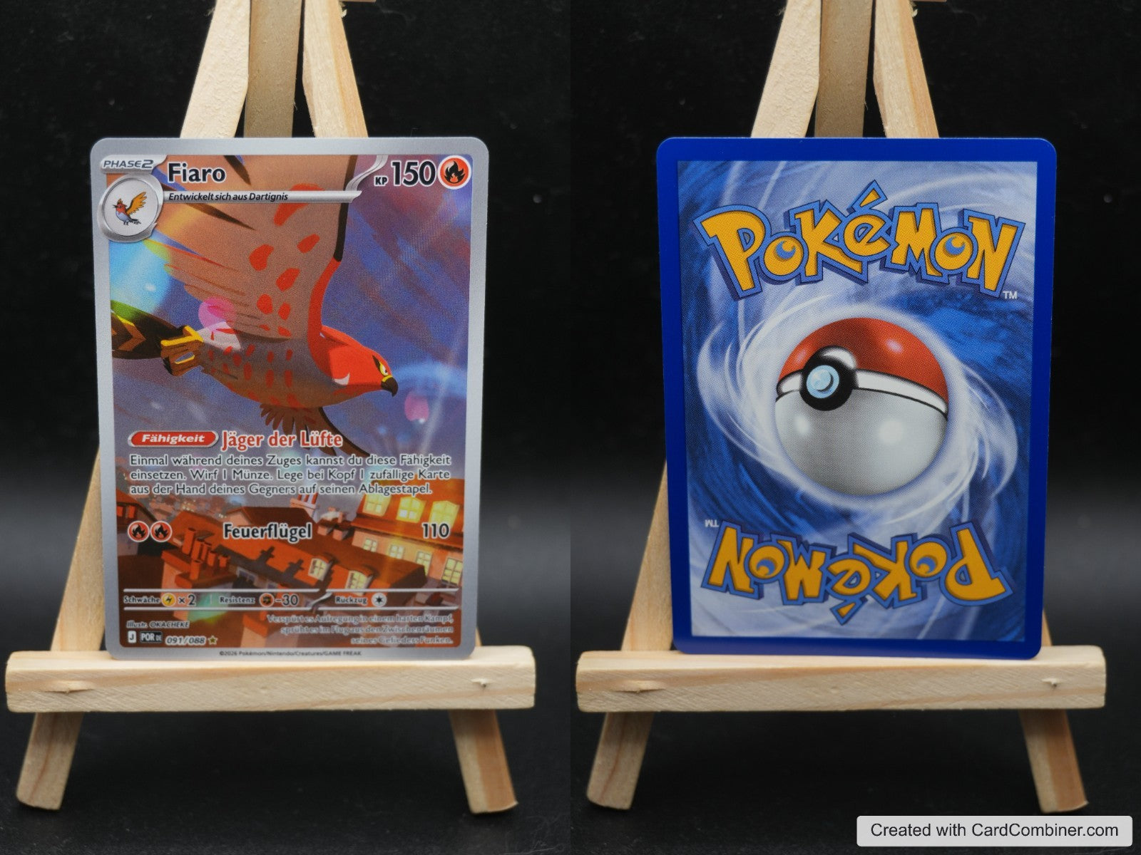 Fiaro POR 091 Optimale Ordnung Pokémon Karte Deutsch Near Mint