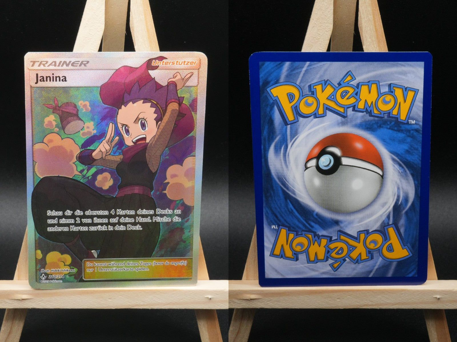 Janina 210/214 Ultra Rare Kräfte im Einklang DE NM Pokémon