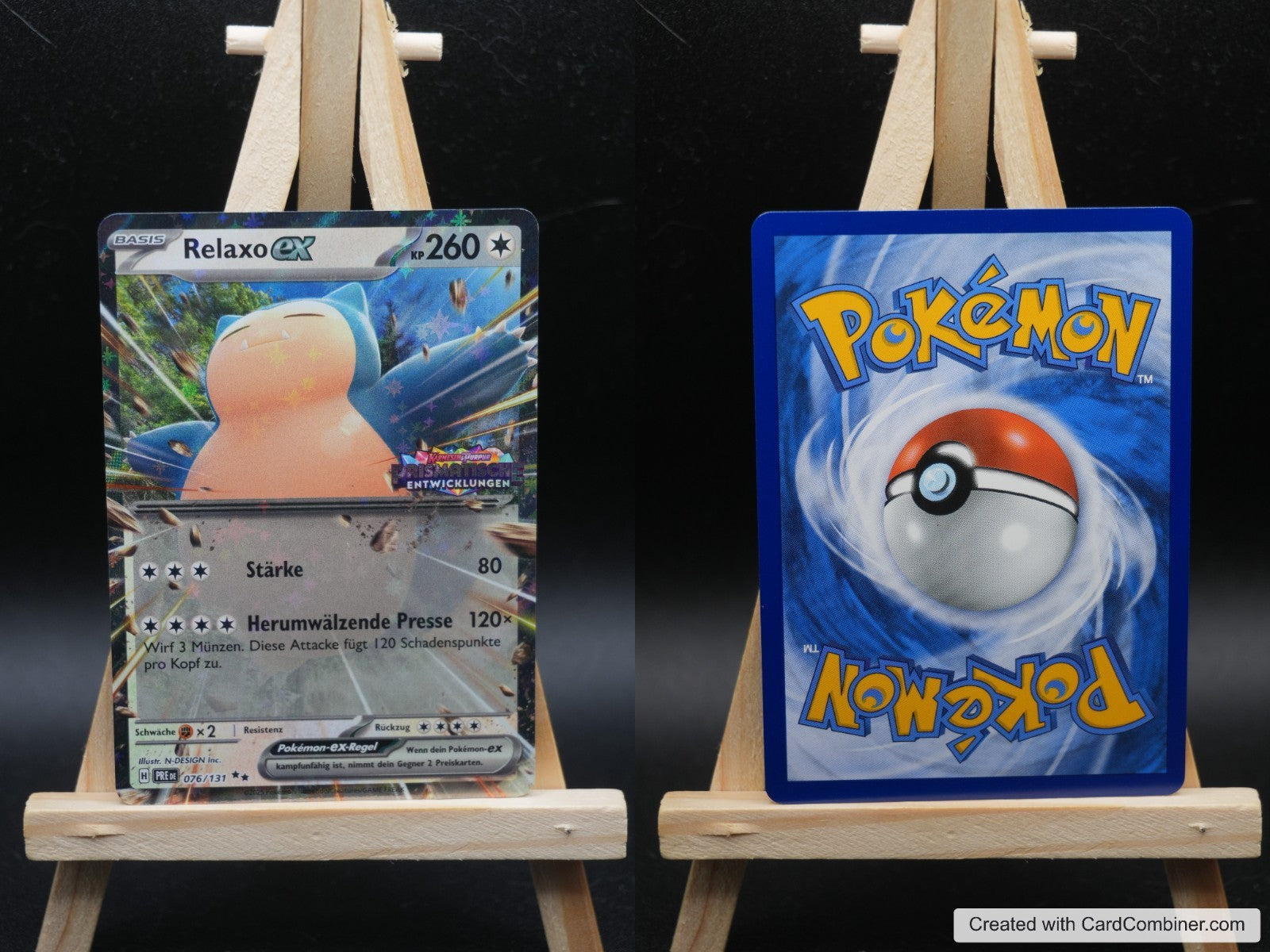 Relaxo ex xPRE 076 Prismatische Entwicklungen Pokémon Karte Deutsch Near Mint
