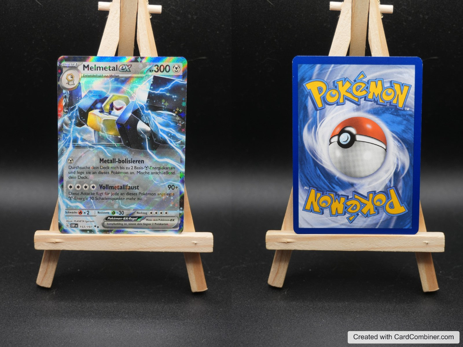 Melmetal ex OBF 153 Obsidianflammen Pokémon Karte Deutsch Near Mint