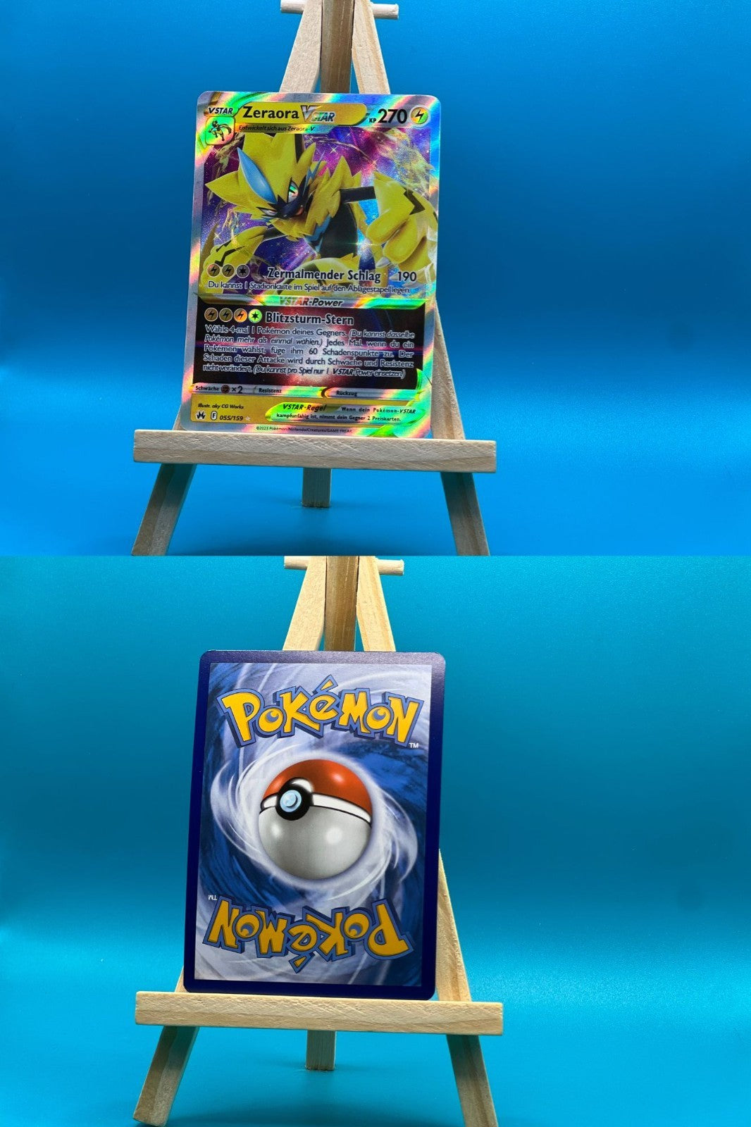 Zeraora VSTAR CRZ 055 Zenit der Könige Pokémon Karte Deutsch Near Mint
