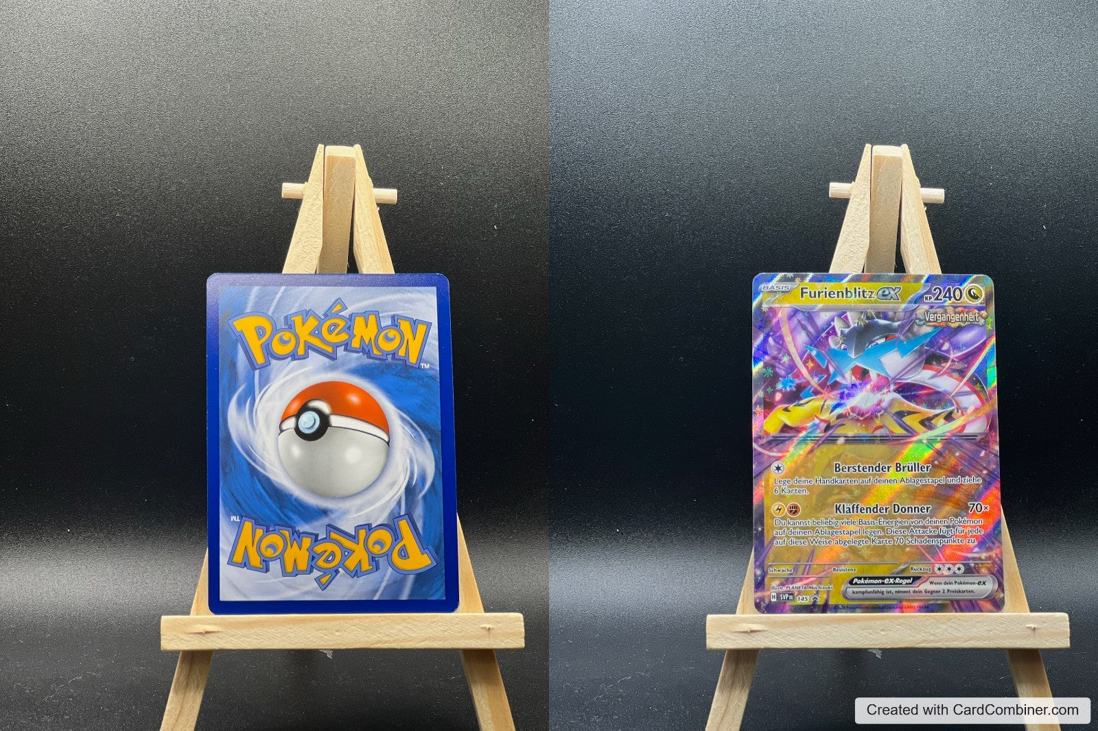 Furienblitz ex SVP 145 SV Black Star Promos Pokémon Karte Deutsch Near Mint
