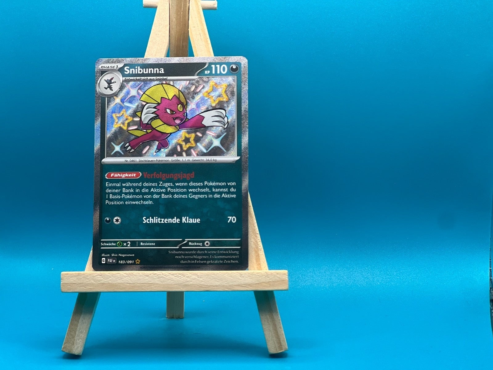 Snibunna PAF 183 Paldeas Schicksale Pokémon Karte Deutsch Near Mint