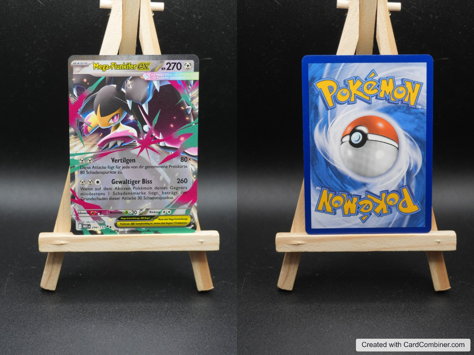 Mega Flunkifer ex MEG 094 Mega-Entwicklung Pokémon Karte Deutsch Near Mint