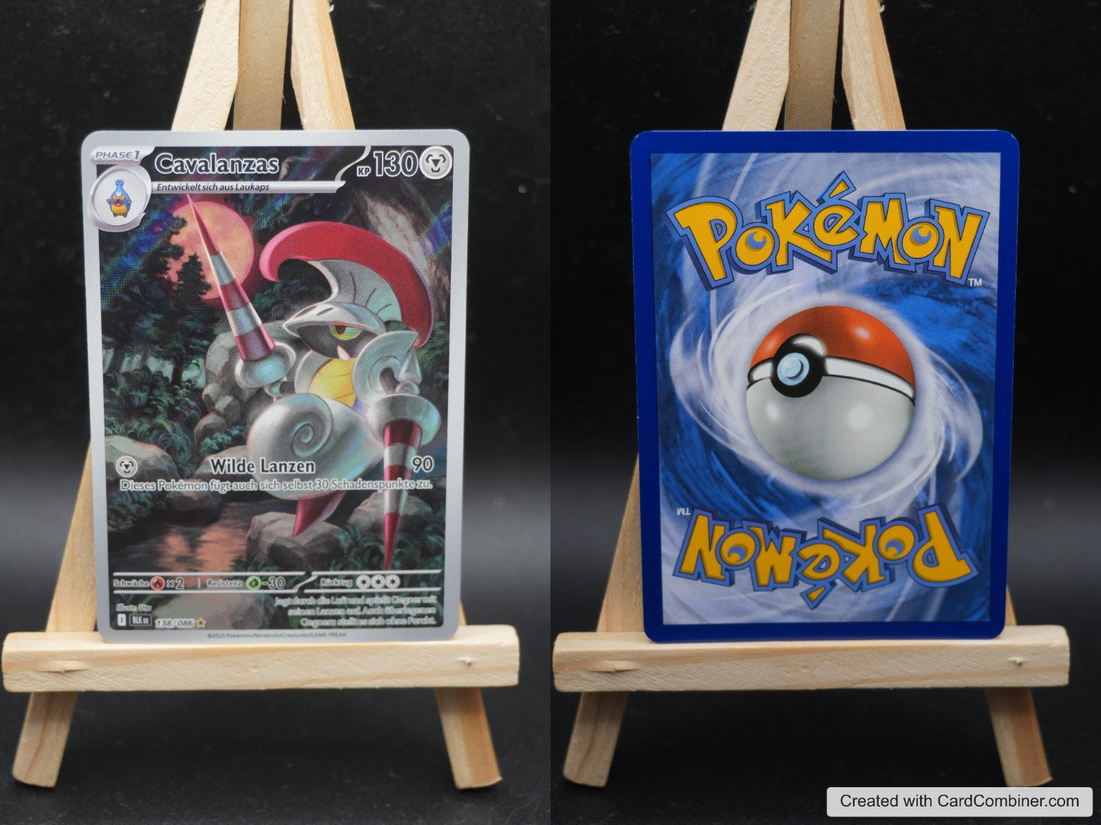 Cavalanzas BLK 138 Schwarze Blitze Pokémon Karte Deutsch Near Mint