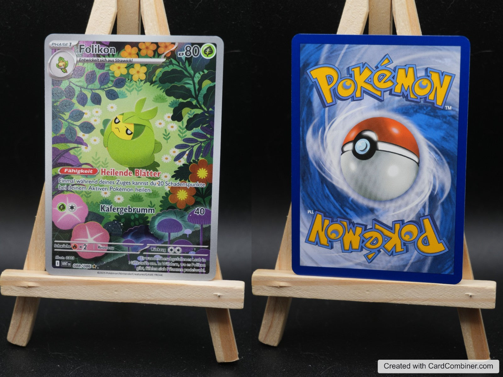 Folikon WHT 088 Weiße Flammen Pokémon Karte Deutsch Near Mint