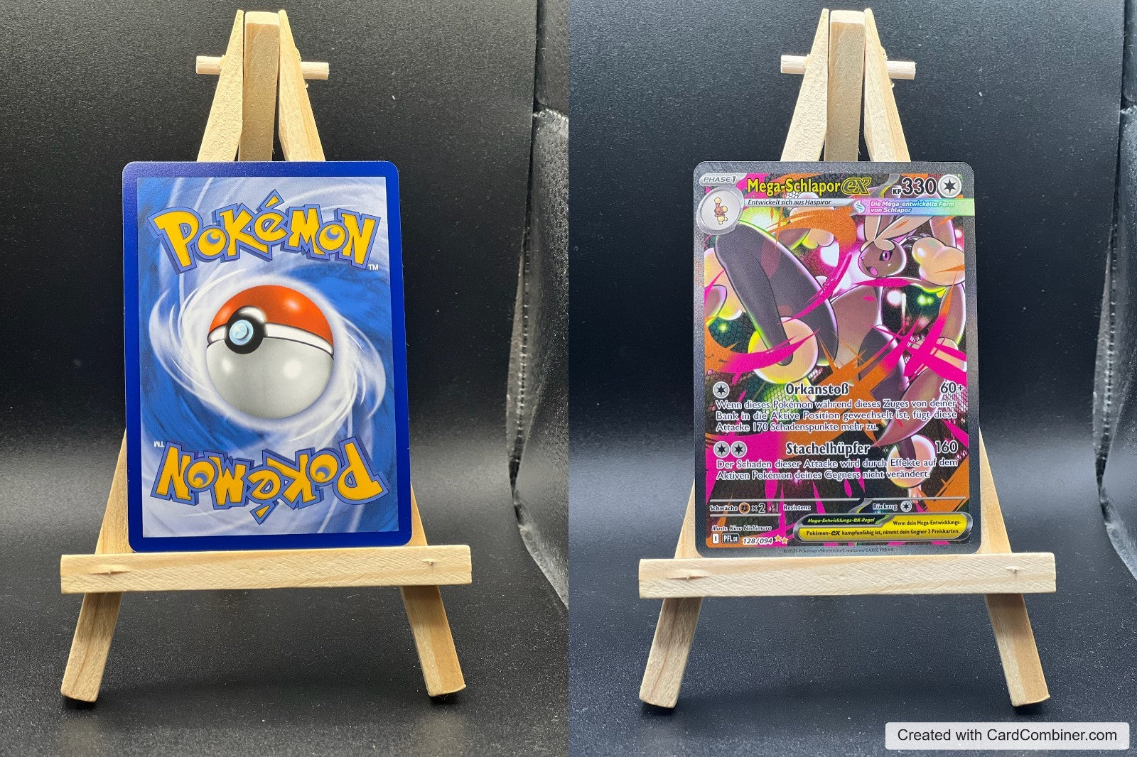 Mega Schlapor ex PFL 128 Fatale Flammen Pokémon Karte Deutsch Near Mint
