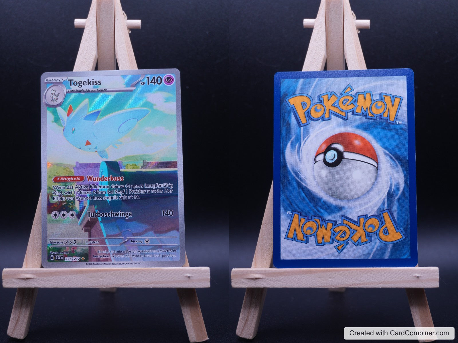 Togekiss ASC 235 Erhabene Helden Pokémon Karte Deutsch Near Mint