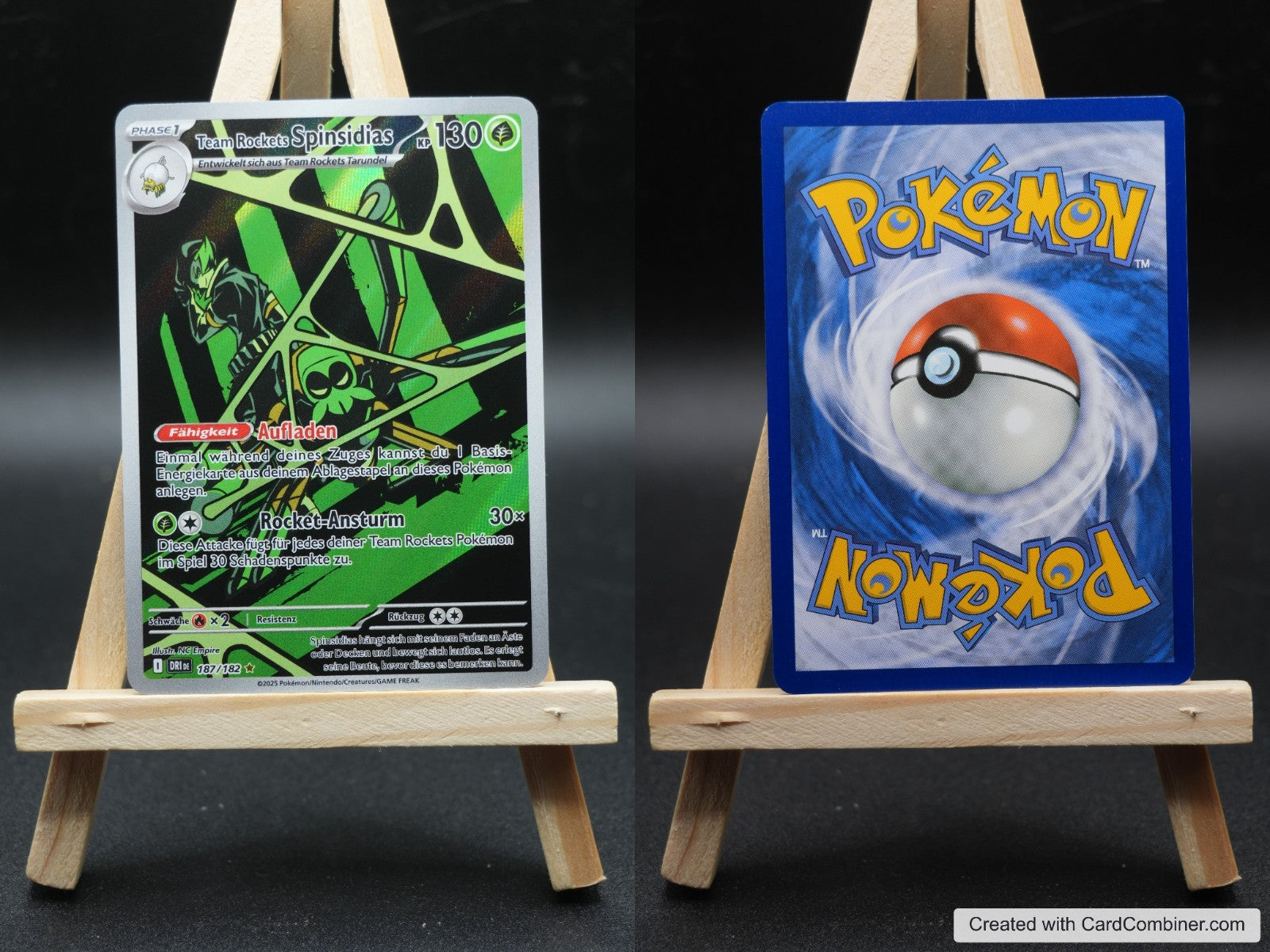 Team Rockets Spinsidias DRI 187 Ewige Rivalen Pokémon Karte Deutsch Near Mint