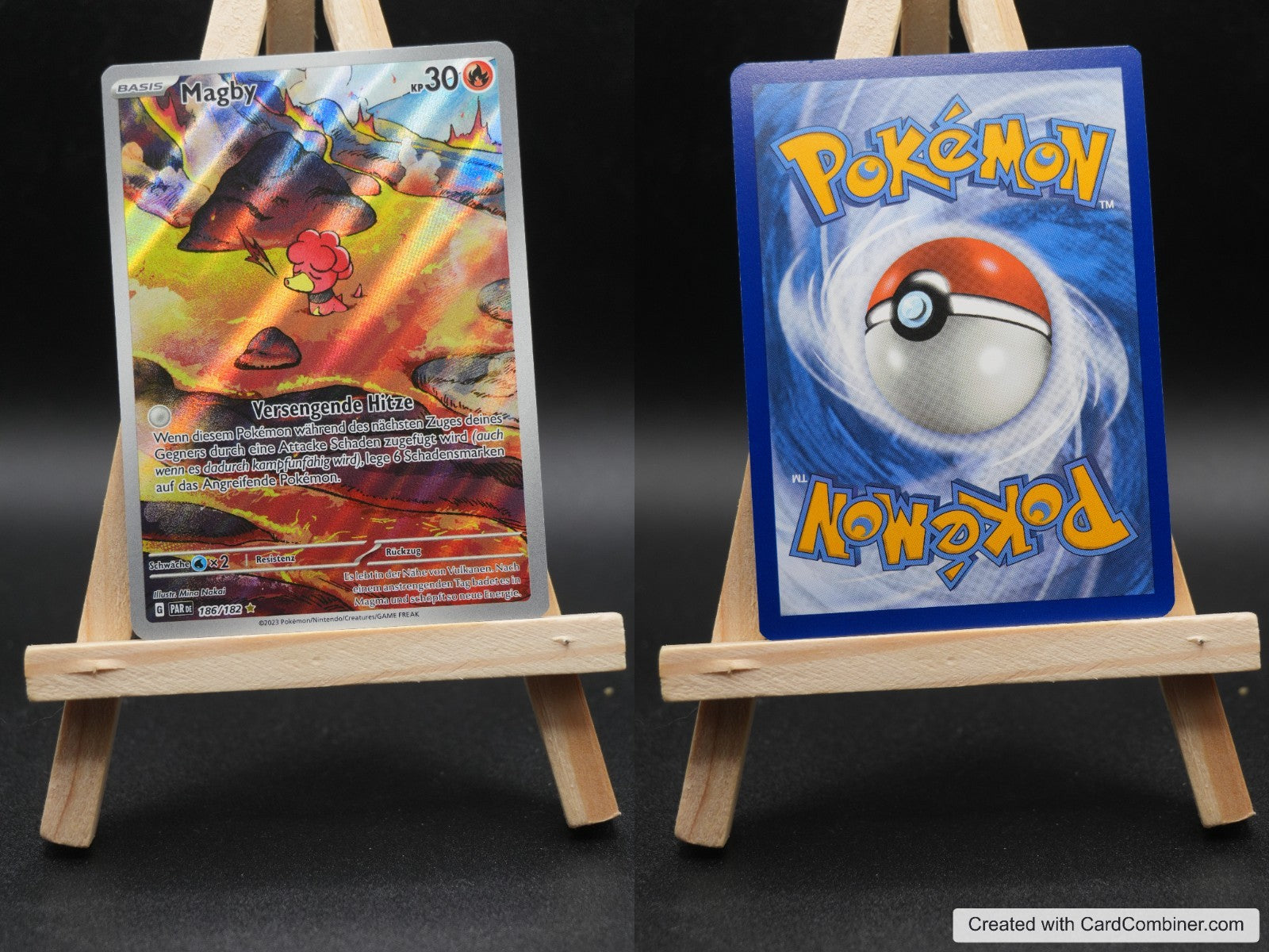 Magby PAR 186 Paradoxrift Pokémon Karte Deutsch Near Mint