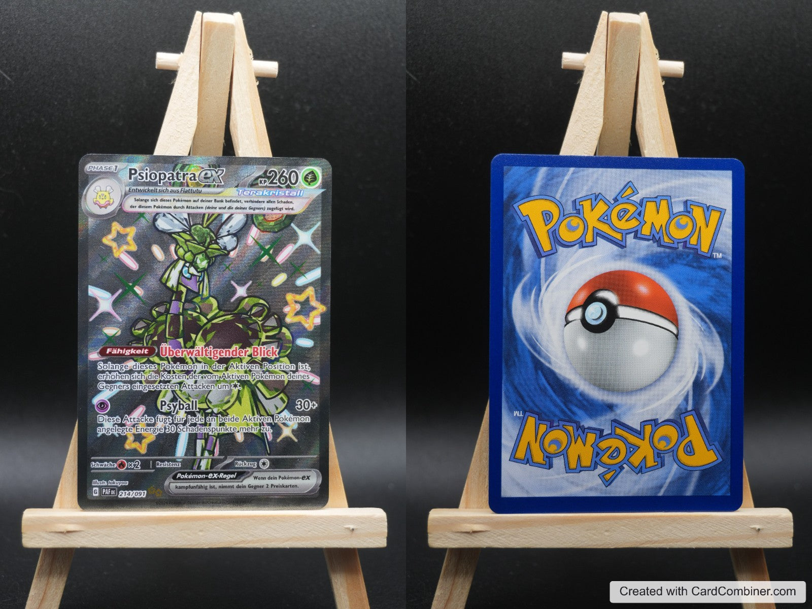 Psiopatra ex PAF 214 Paldeas Schicksale Pokémon Karte Deutsch Near Mint