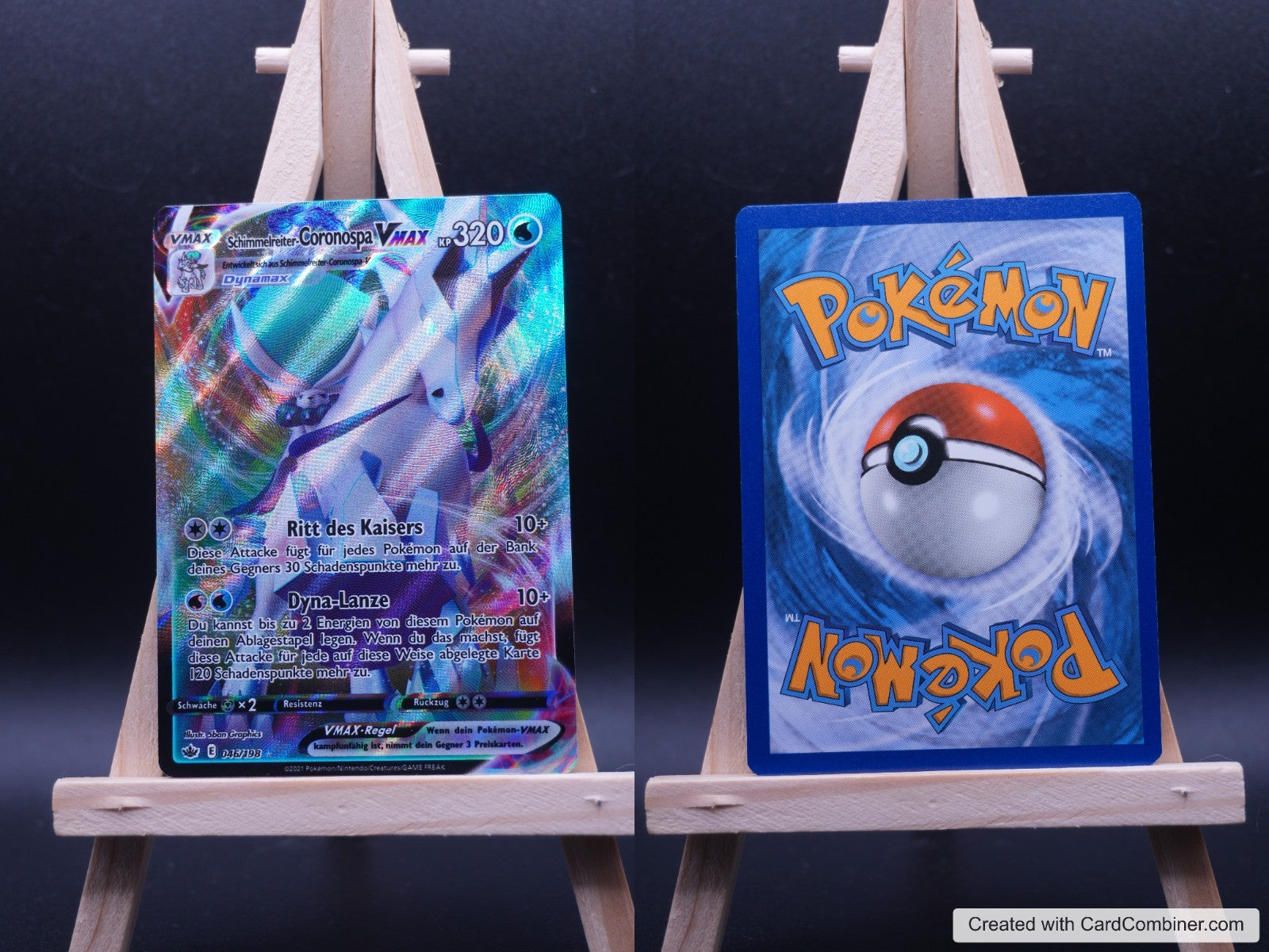 Schimmelreiter-Coronospa VMAX CRE 046 Schaurige Herrschaft Pokémon Karte Deutsch