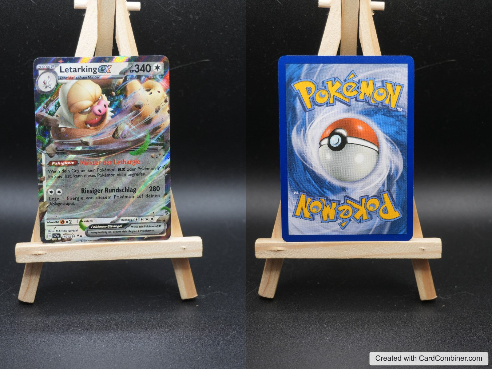 Letarking ex SSP 147 Stürmische Funken Pokémon Karte Deutsch Near Mint