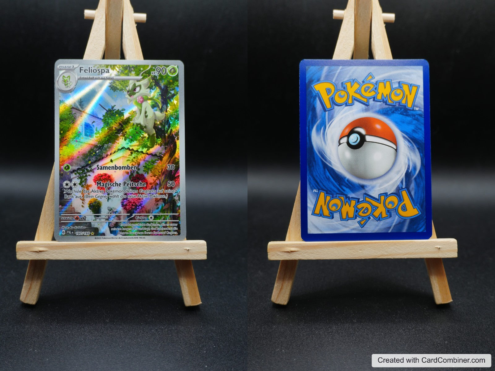 Feliospa PAL 197 Entwicklungen in Paldea Pokémon Karte Deutsch Excellent