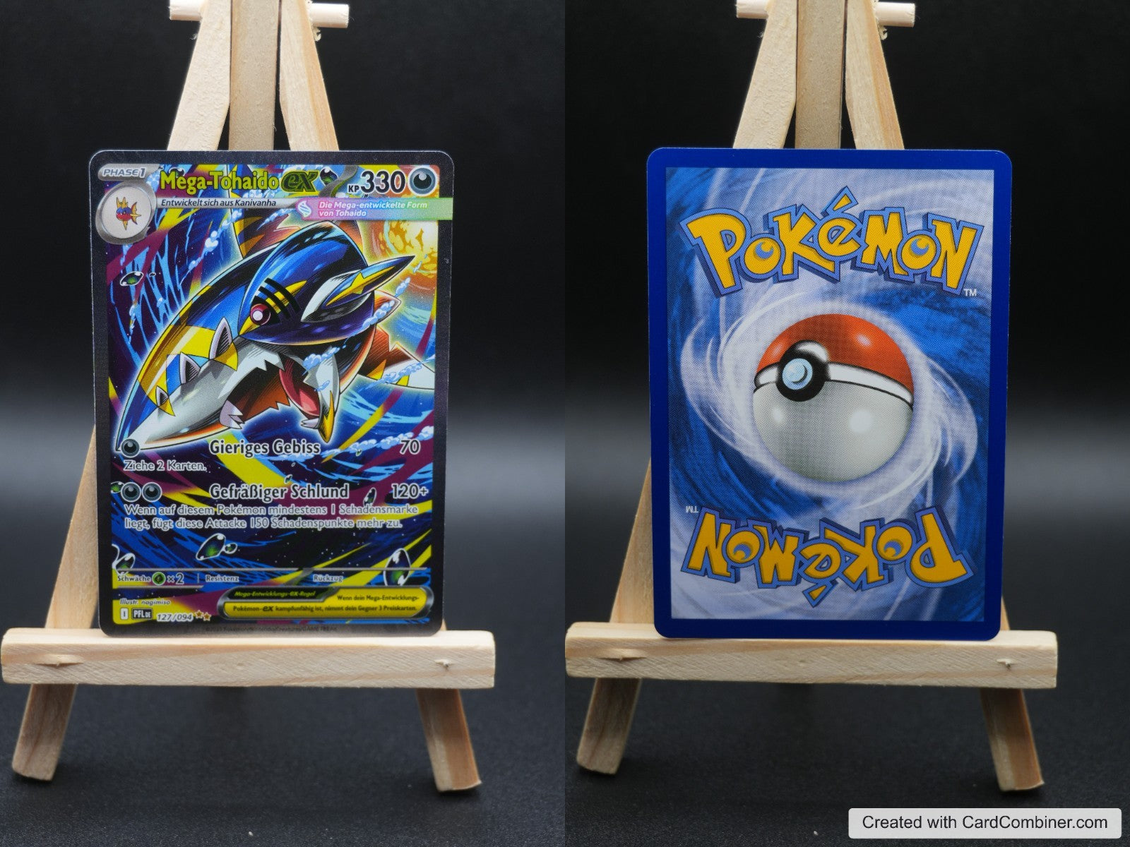 Mega Tohaido ex PFL 127 Fatale Flammen Pokémon Karte Deutsch Near Mint