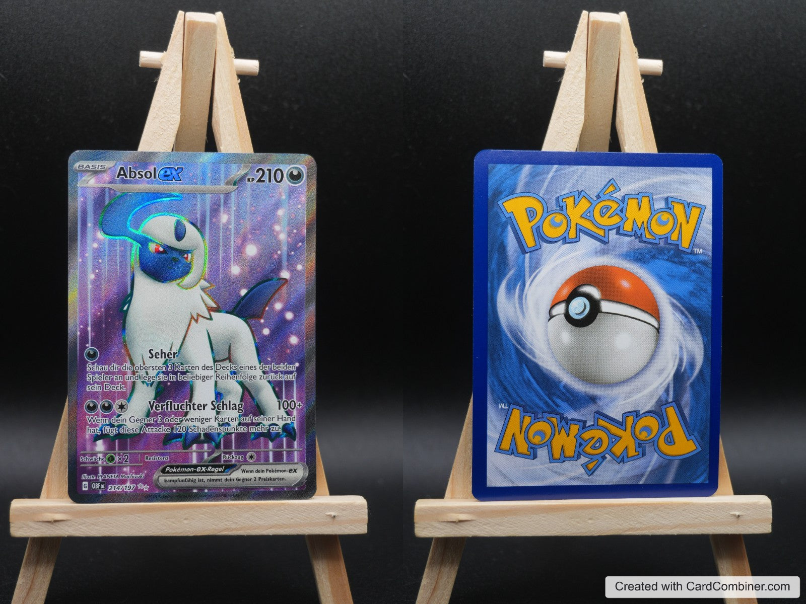 Absol ex OBF 214 Obsidianflammen Pokémon Karte Deutsch Near Mint