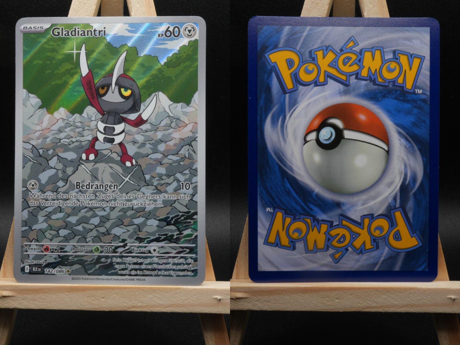 Gladiantri 142/086 Illustration Rare Schwarze Blitze DE NM Pokémon