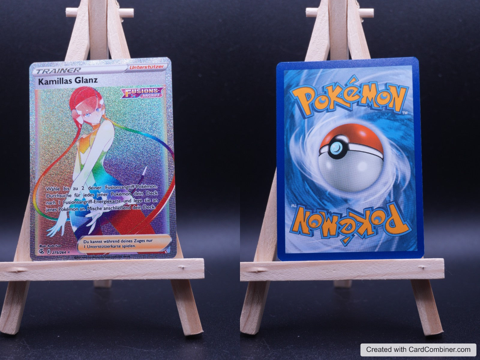 Kamillas Glanz FST 275 Fusionsangriff Pokémon Karte Deutsch Near Mint
