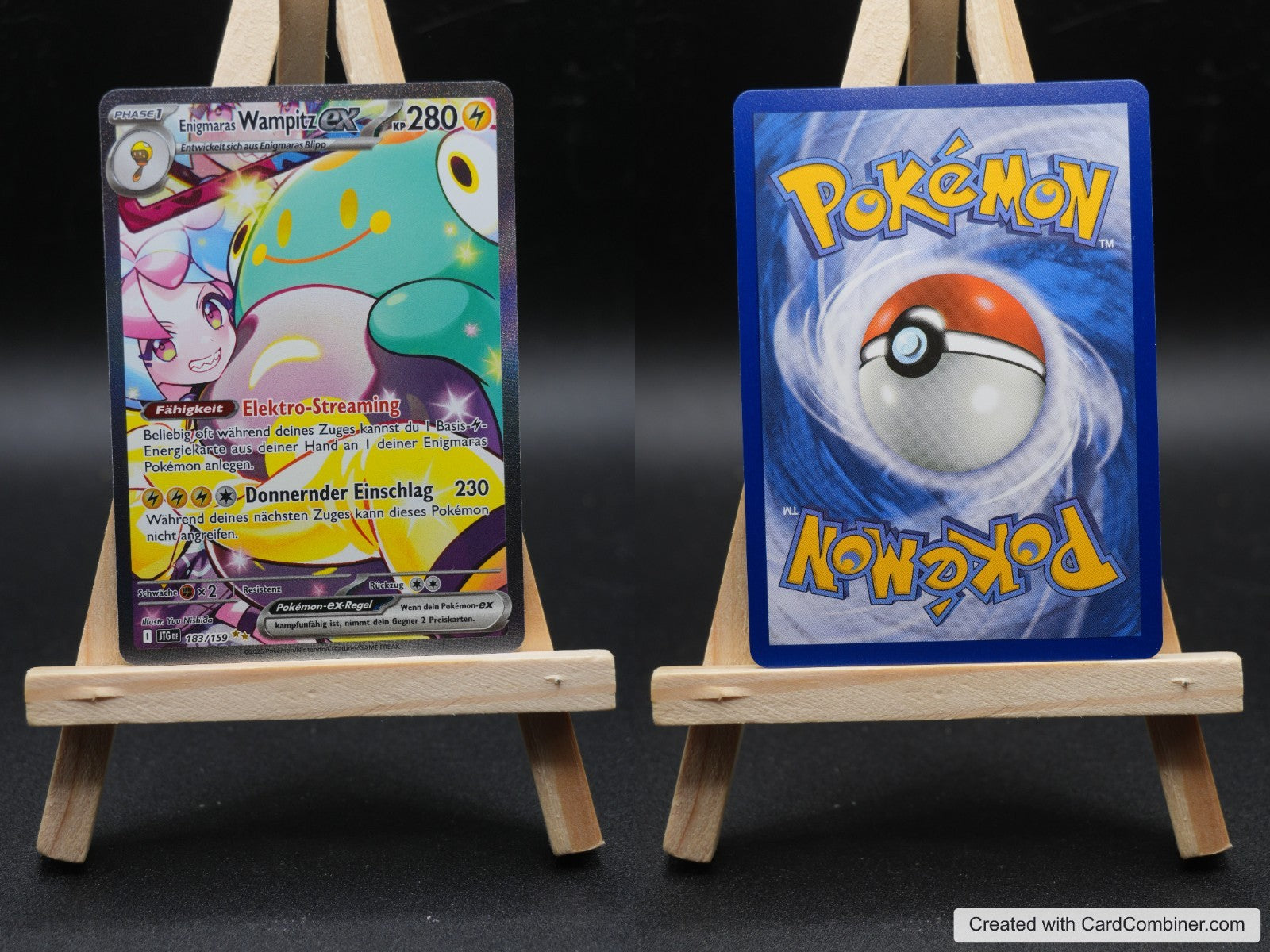 Enigmaras Wampitz ex JTG 183/159 Reisegefährten  Near Mint Pokemon Karte Deutsch