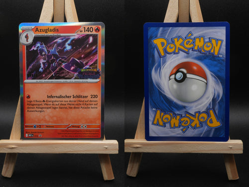 Azugladis MEP 014 MEP Black Star Promos Pokémon Karte Deutsch Staff Stamped