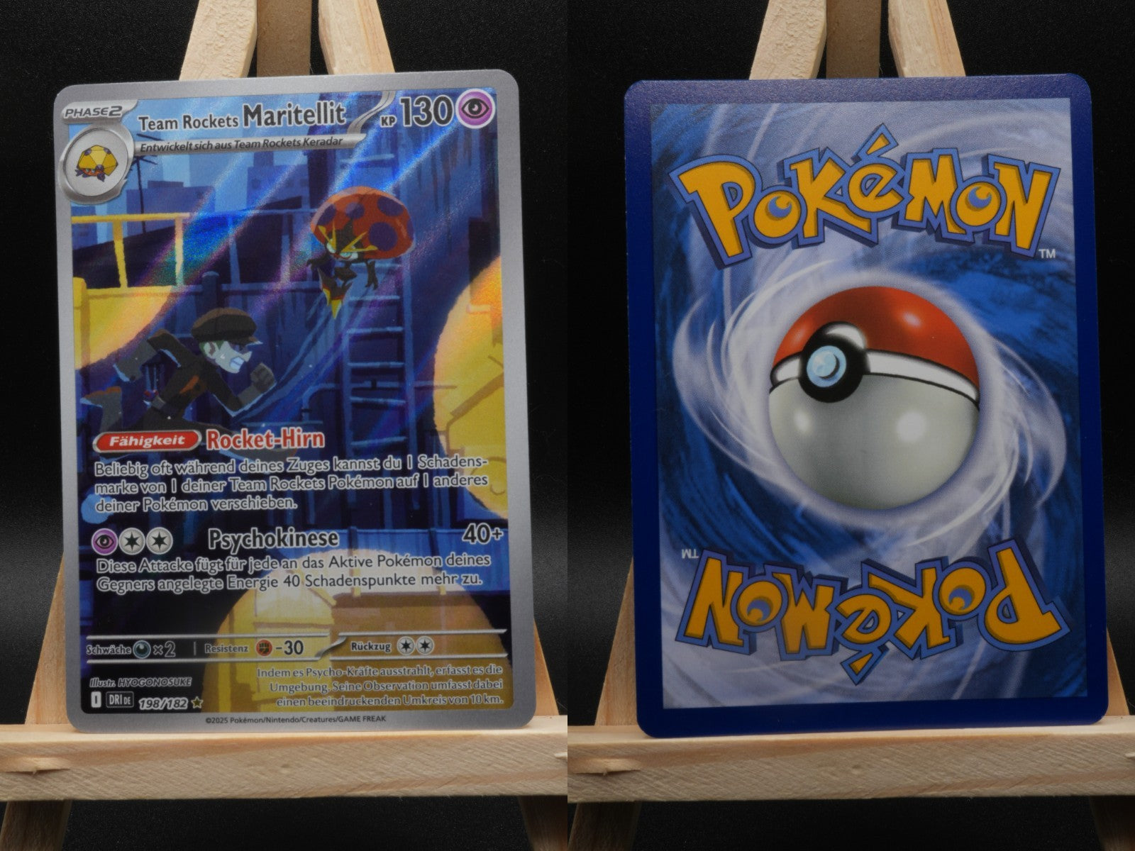 Team Rockets Maritellit 198/182 Illustration Rare Ewige Rivalen DE NM Pokémon