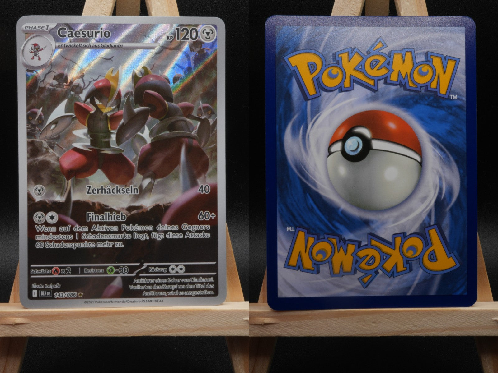 Caesurio 143/086 Illustration Rare Schwarze Blitze DE NM Pokémon