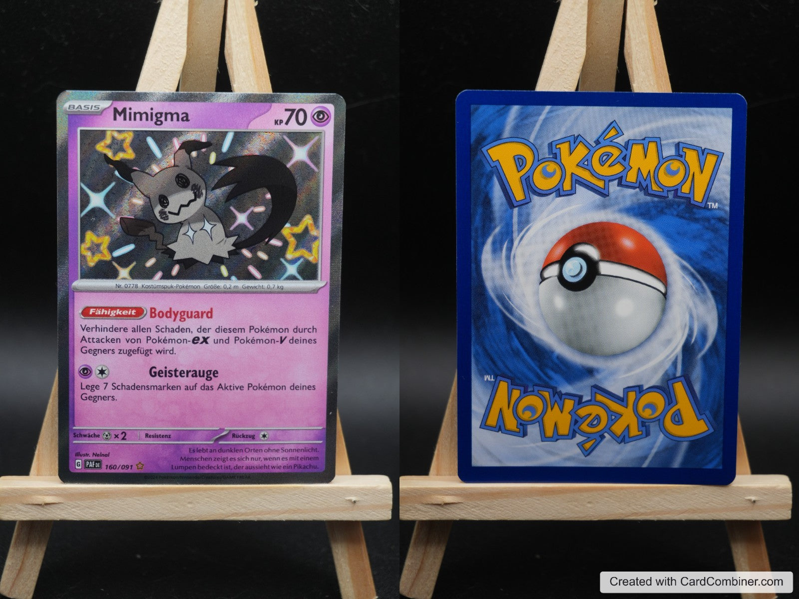 Mimigma PAF 160 Paldeas Schicksale Pokémon Karte Deutsch Near Mint