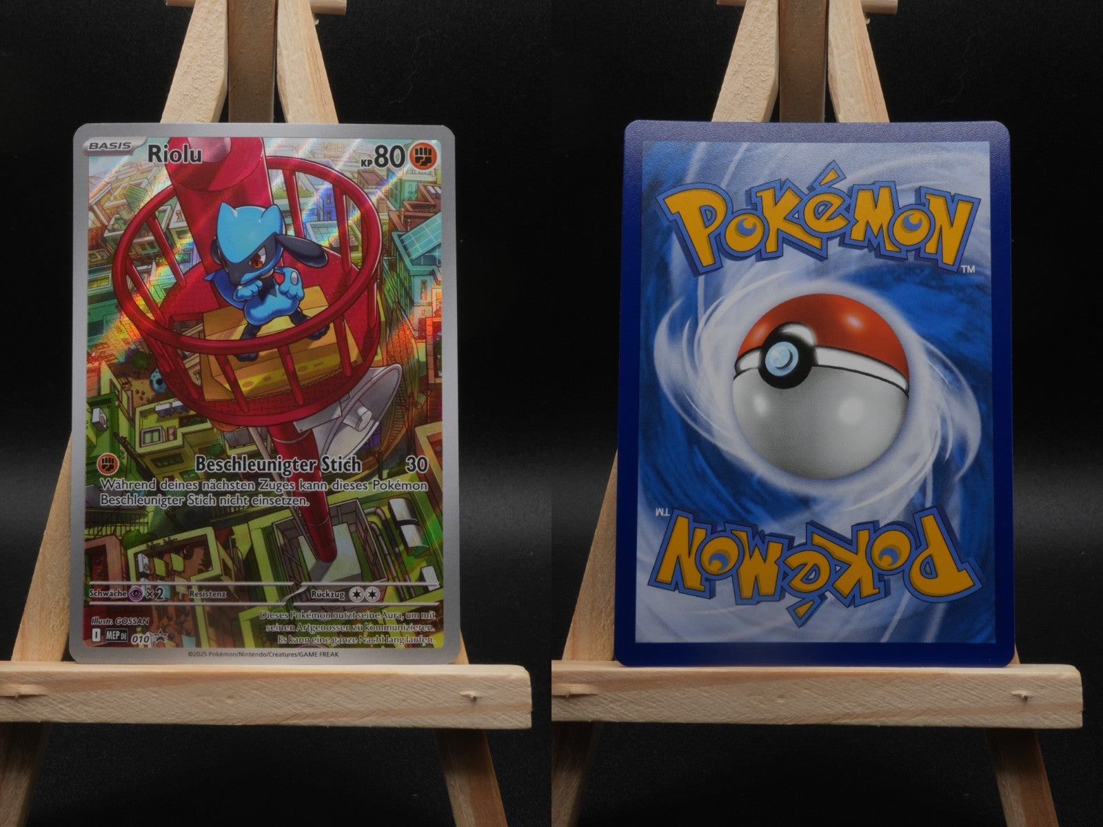 Riolu MEP 010 MEP Black Star Promos Pokémon Karte Deutsch Near Mint