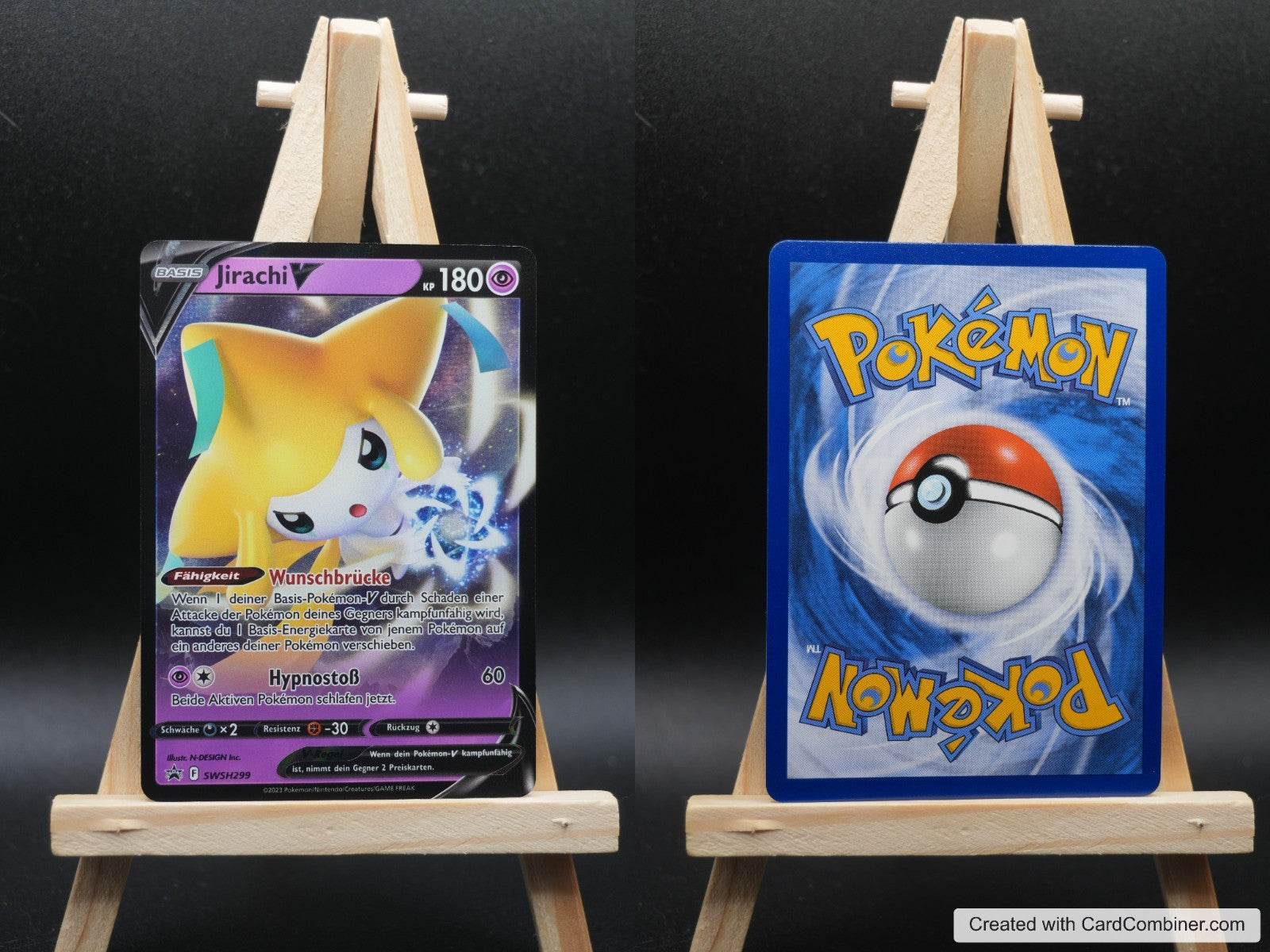 Jirachi V SWSH 299 SWSH Black Star Promos Pokémon Karte Deutsch Near Mint