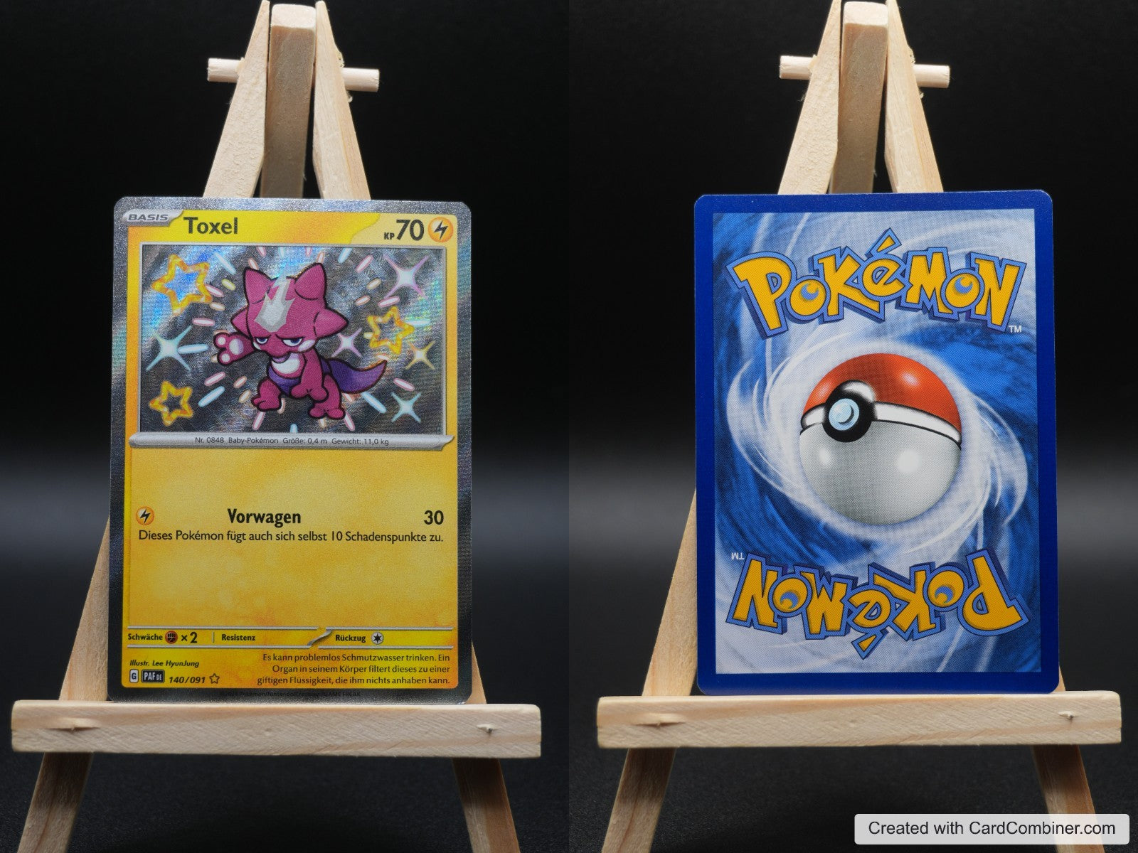 Toxel PAF 140 Paldeas Schicksale Pokémon Karte Deutsch Near Mint