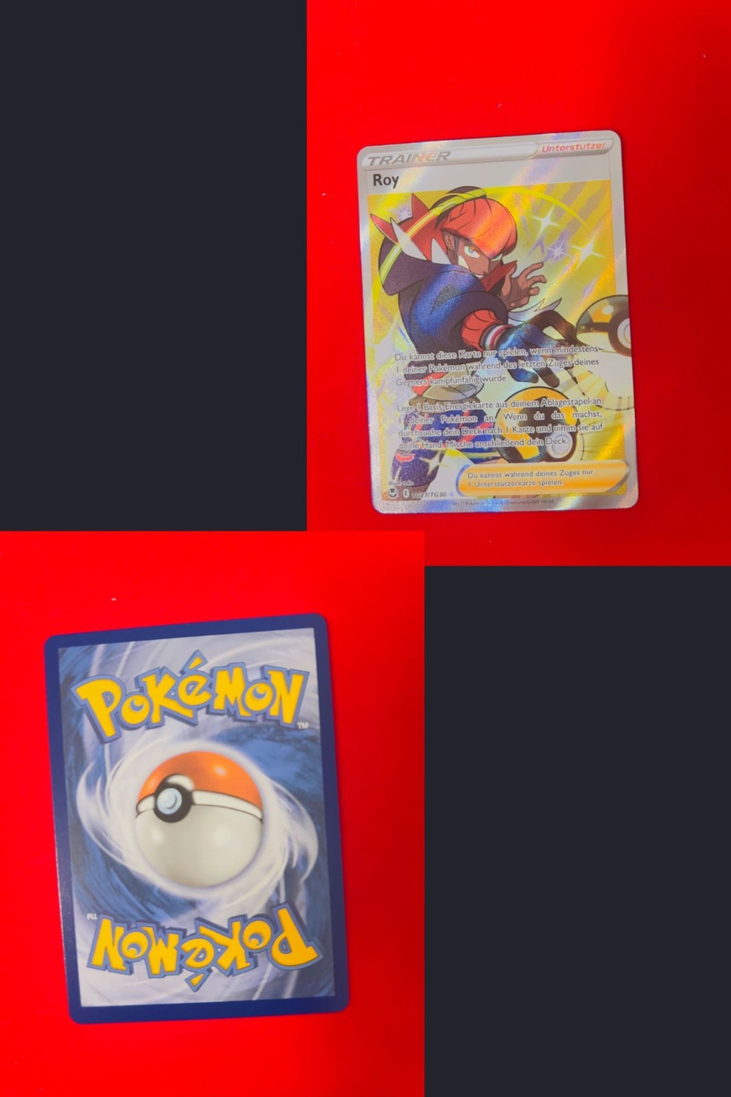 Roy SIT TG27 Silberne Sturmwinde Pokémon Karte Deutsch Near Mint