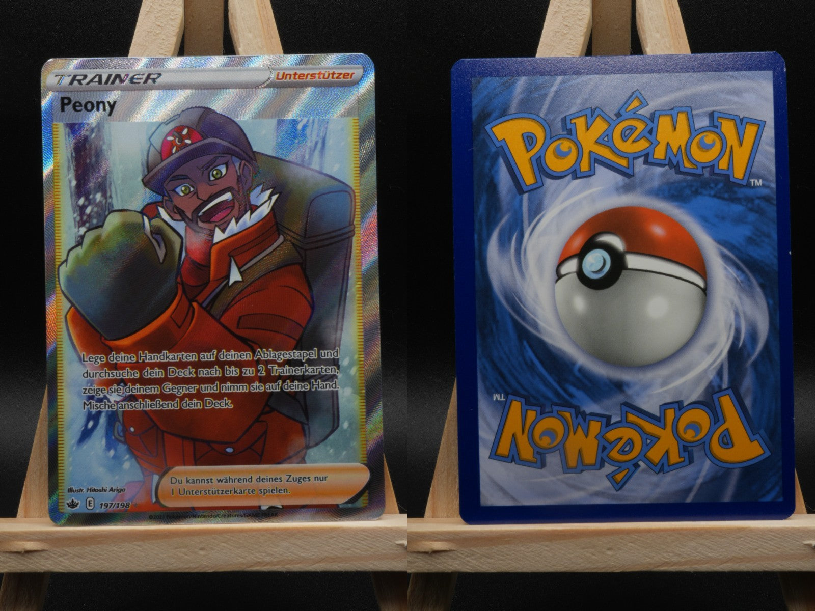 Peony 197/198 Ultra Rare Schaurige Herrschaft DE NM Pokémon
