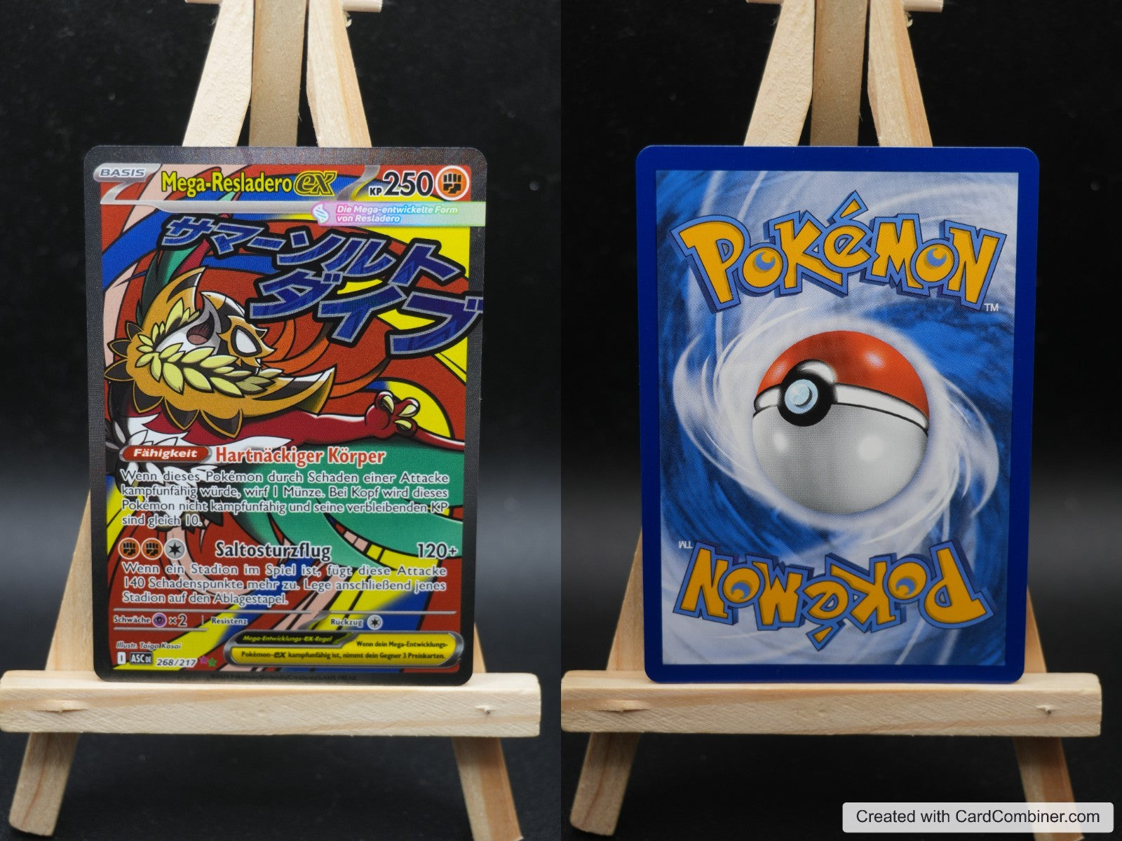 Mega Resladero ex ASC 268 Erhabene Helden Pokémon Karte Deutsch Near Mint